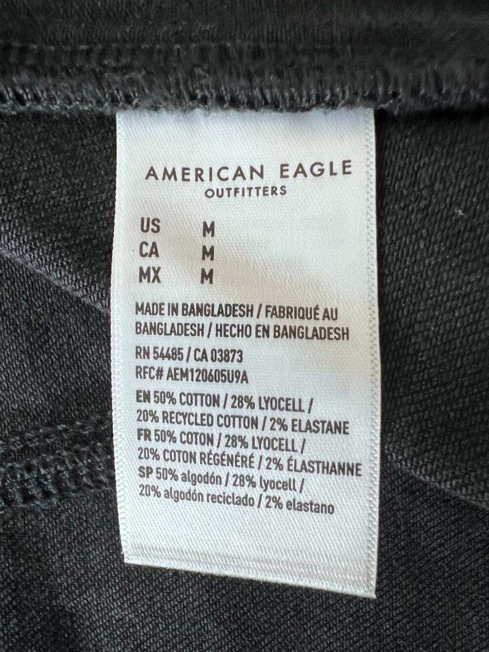 American Eagle Black Fitted Denim Vest - Size Medium - Picture 6 of 8